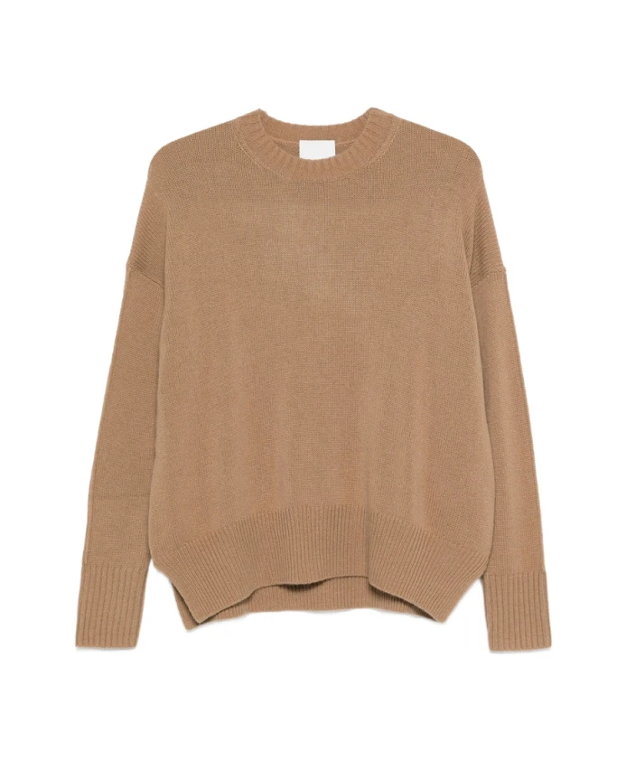 Кашемировый свитер верблюжьего цвета с круглым вырезом Allude, коричневый
Кашемировый свитер верблюжьего цвета с круглым вырезом Allude, коричневый