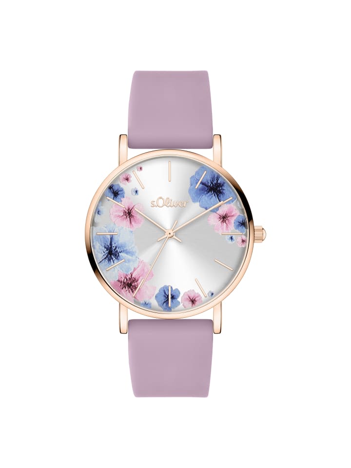 s.Oliver Наручные часы с красивыми цветочными деталями фиолетового цвета
s.Oliver Наручные часы с красивыми цветочными деталями фиолетового цвета