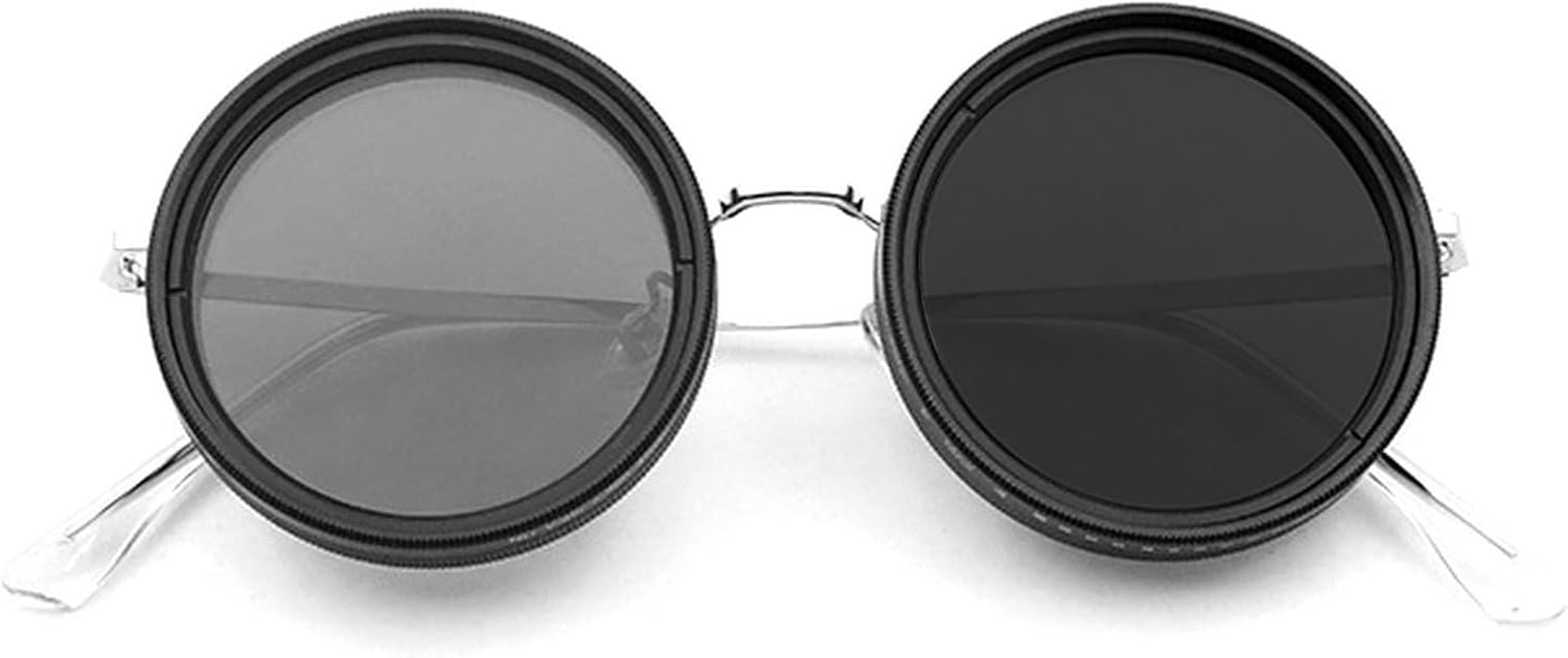 Солнцезащитные очки с регулируемой оправой 1-9 Gears, поляризованные, для женщин, модные круглые солнцезащитные очки в металлической оправе в стиле 90-х mincl, Silver Black
Солнцезащитные очки с регулируемой оправой 1-9 Gears, поляризованные, для женщин, модные круглые солнцезащитные очки в металлической оправе в стиле 90-х mincl, Silver Black