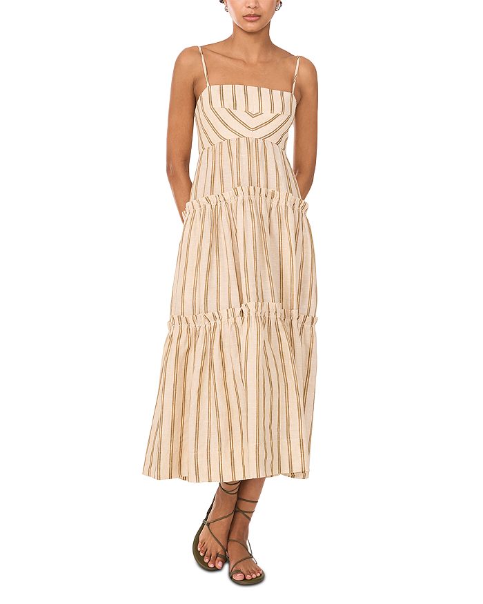 Платье с квадратным вырезом и ярусами 1.STATE, коричневый/бежевый 
Платье с квадратным вырезом и ярусами 1.STATE, коричневый/бежевый