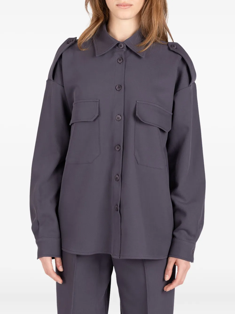 Рубашка с карманами-карго Société Anonyme, фиолетовый 
Рубашка с карманами-карго Société Anonyme, фиолетовый