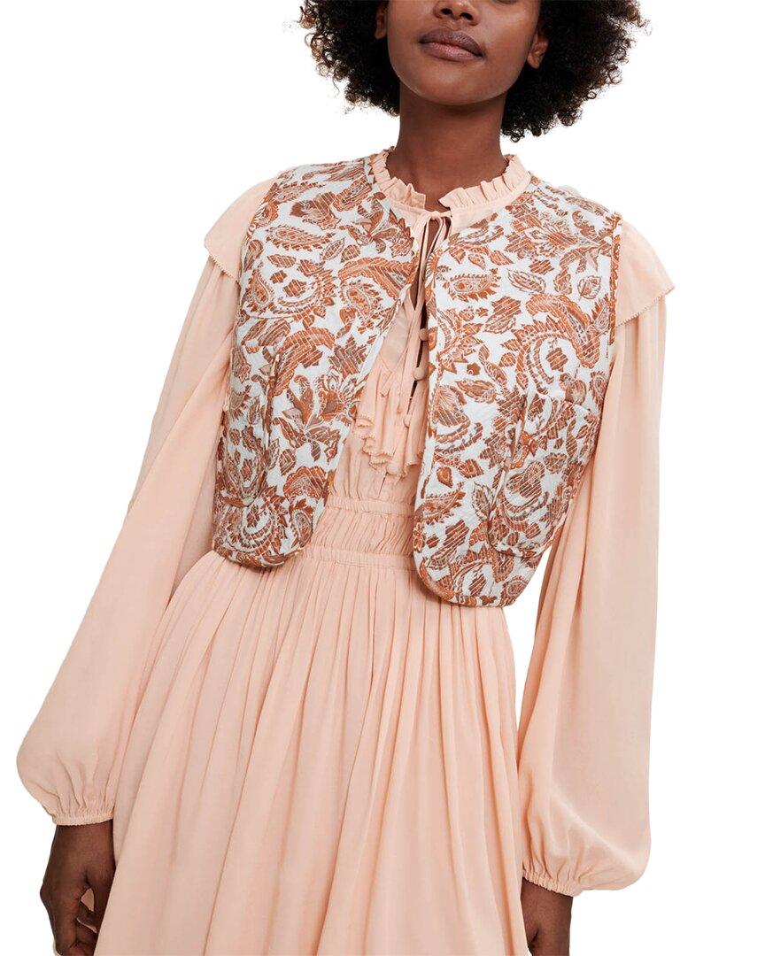 Костюмный блейзер из льняной ткани Maje, оранжевый
Костюмный блейзер из льняной ткани Maje, оранжевый