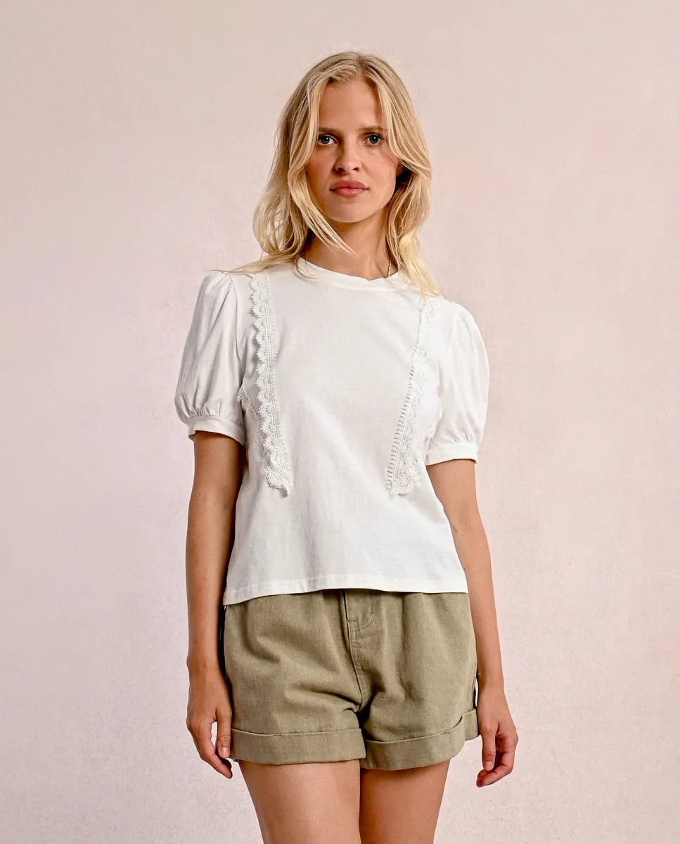 Женская футболка с короткими рукавами-фонариками Molly Bracken, цвет Crudo
Женская футболка с короткими рукавами-фонариками Molly Bracken, цвет Crudo