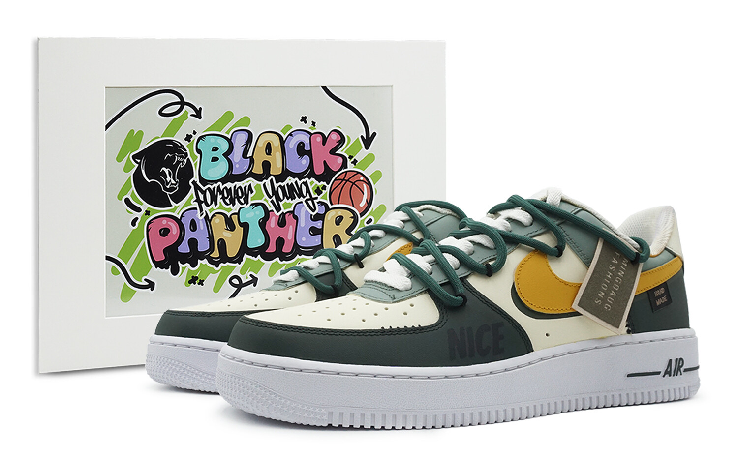 Кроссовки Nike Air Force 1 Skateboarding Shoes Unisex Low-top Green/yellow/white, зеленый
Кроссовки Nike Air Force 1 Skateboarding Shoes Unisex Low-top Green/yellow/white, зеленый