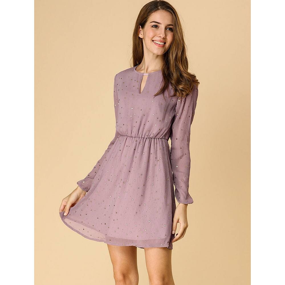 Женское платье-колье с V-образным вырезом и длинными рукавами выше колена ALLEGRA K, цвет Pea Green Stars
Женское платье-колье с V-образным вырезом и длинными рукавами выше колена ALLEGRA K, цвет Pea Green Stars