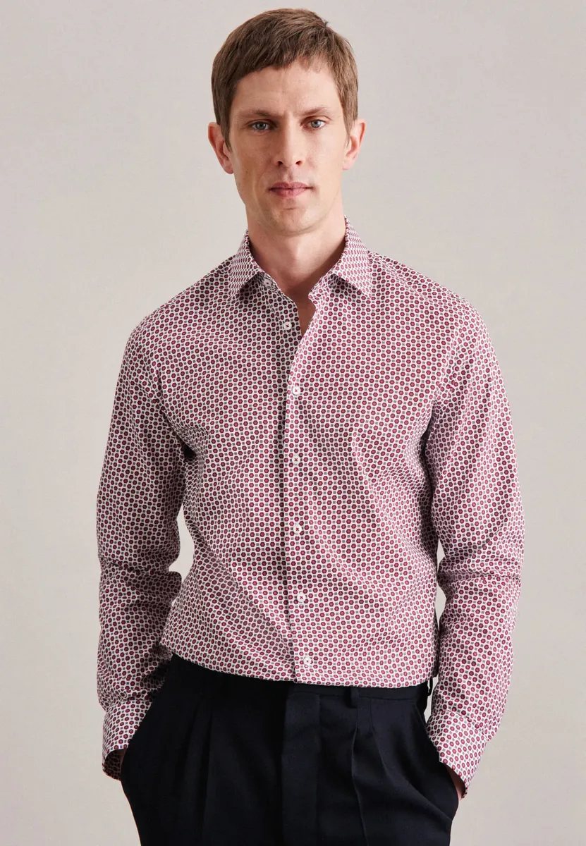 Деловая рубашка seidensticker "Slim", узкий длинный рукав с принтом воротника Kent, красный
Деловая рубашка seidensticker "Slim", узкий длинный рукав с принтом воротника Kent, красный