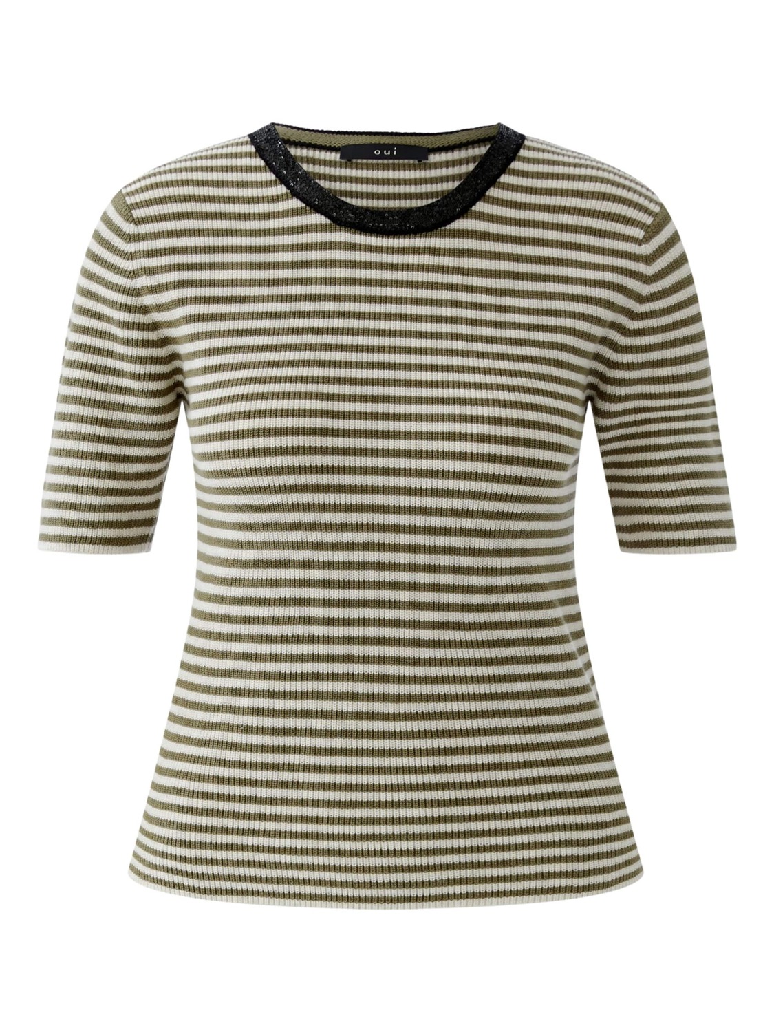 OUI Свитер в оливковом цвете, с крапинками белого
OUI Свитер в оливковом цвете, с крапинками белого