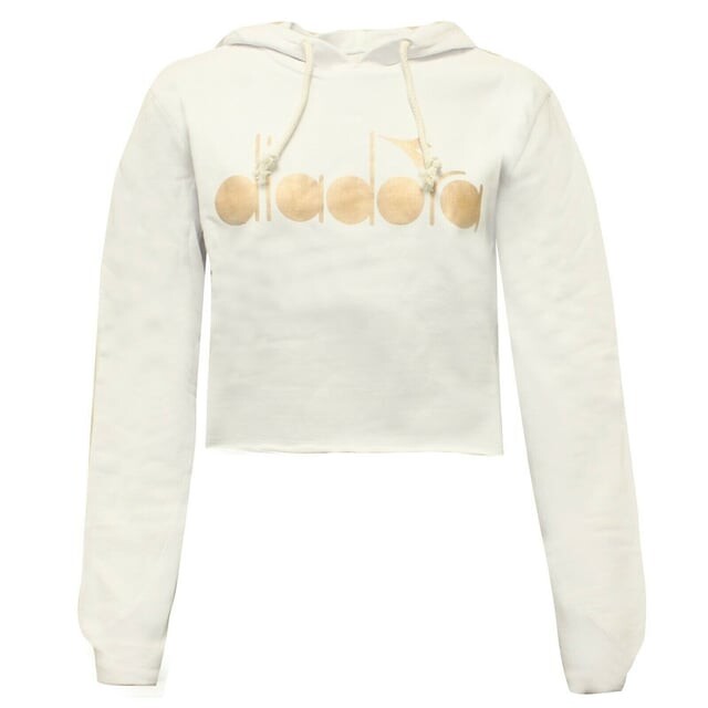 Укороченное женское худи белого цвета Diadora, белый
Укороченное женское худи белого цвета Diadora, белый