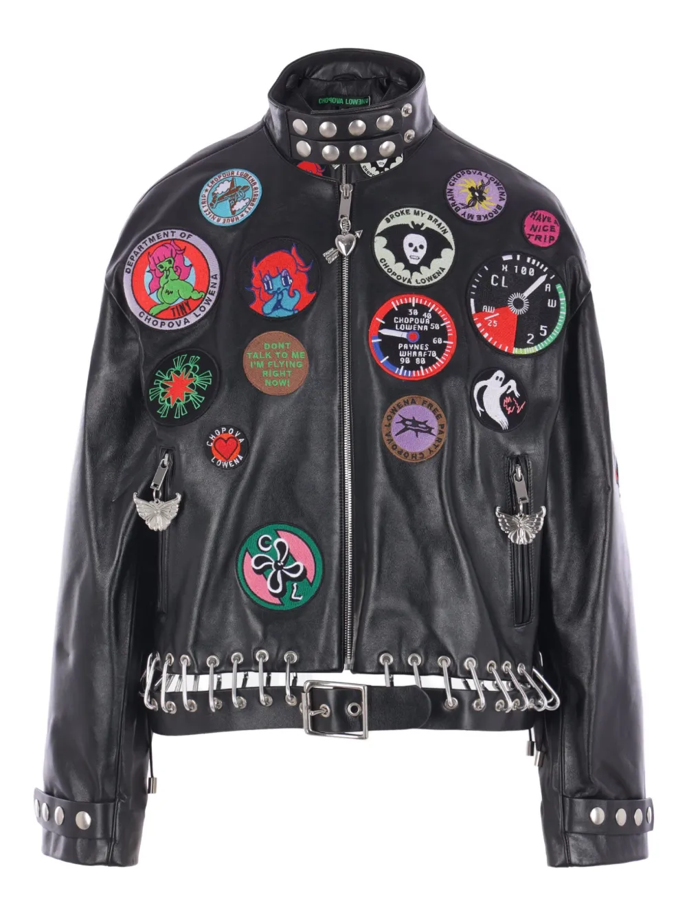 Куртка с узором "пач" Chopova Lowena, черный 
Куртка с узором "пач" Chopova Lowena, черный