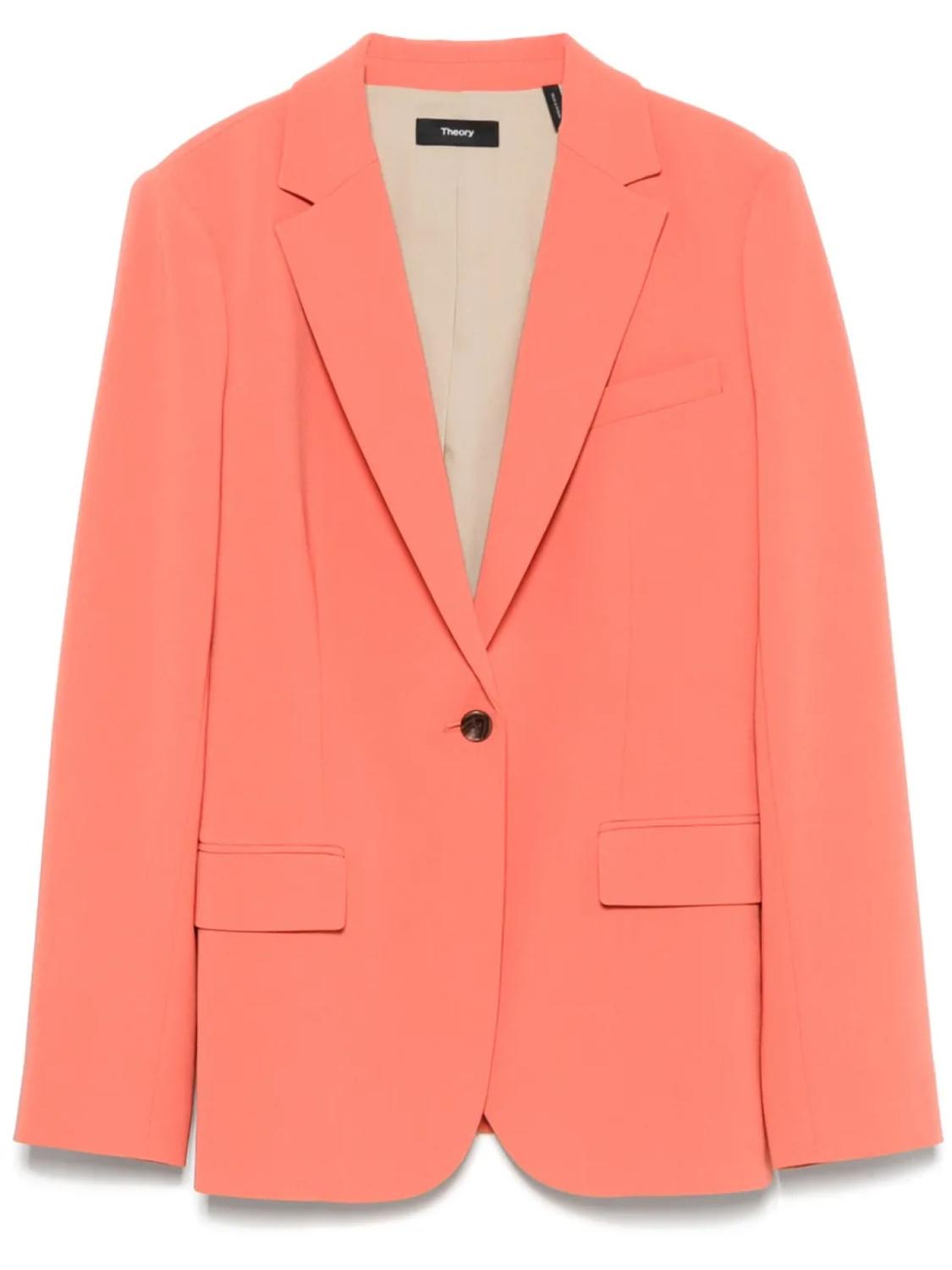 Однобортный блейзер Theory, оранжевый
Однобортный блейзер Theory, оранжевый