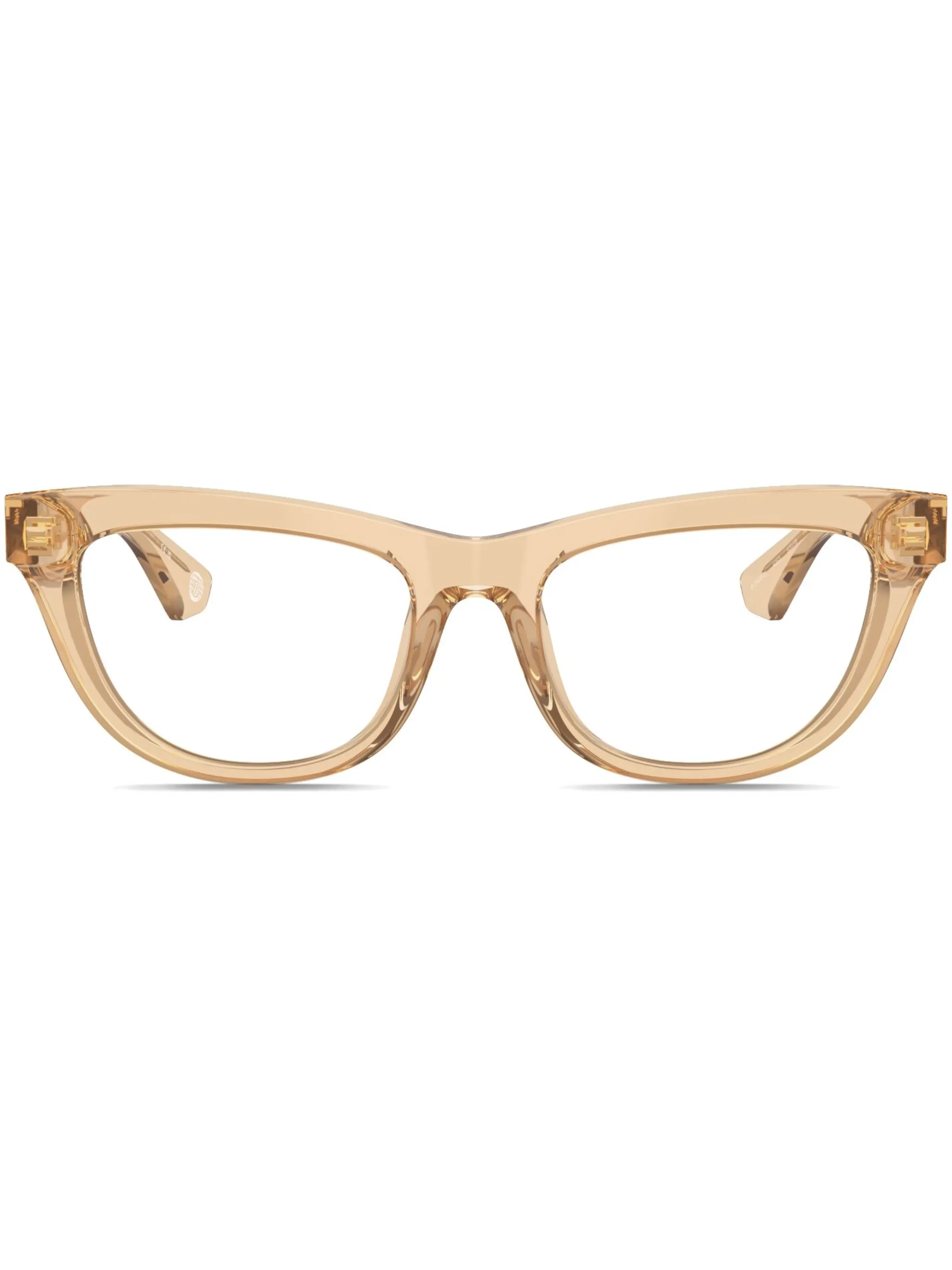 Очки в прозрачной оправе кошачий глаз Burberry Eyewear, бежевый
Очки в прозрачной оправе кошачий глаз Burberry Eyewear, бежевый