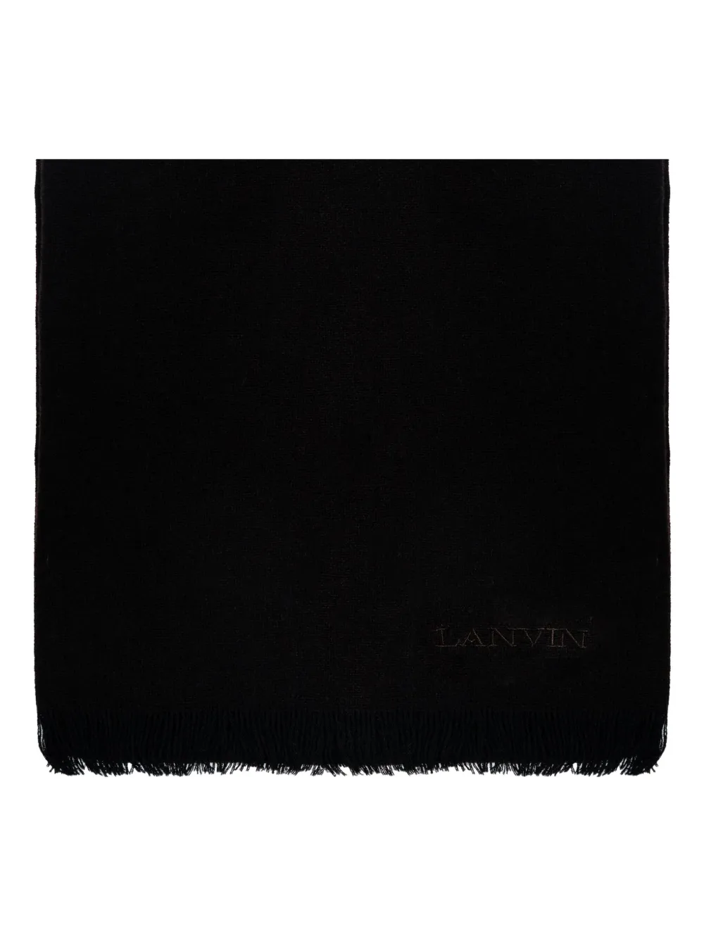 Шарф с вышитым логотипом Lanvin, черный
Шарф с вышитым логотипом Lanvin, черный