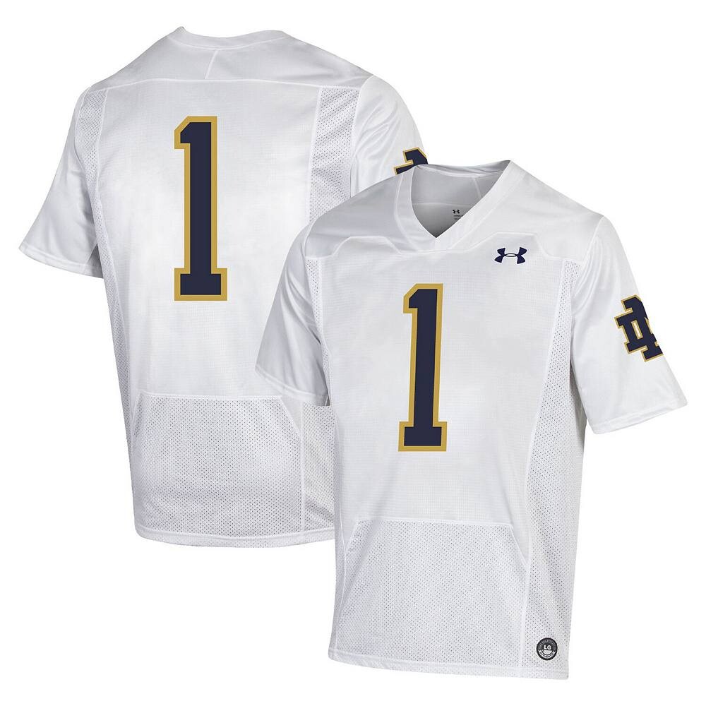 Мужская белая футболка Under Armour #1 Notre Dame Fighting Irish Premiere Football, цвет Ntd White
Мужская белая футболка Under Armour #1 Notre Dame Fighting Irish Premiere Football, цвет Ntd White