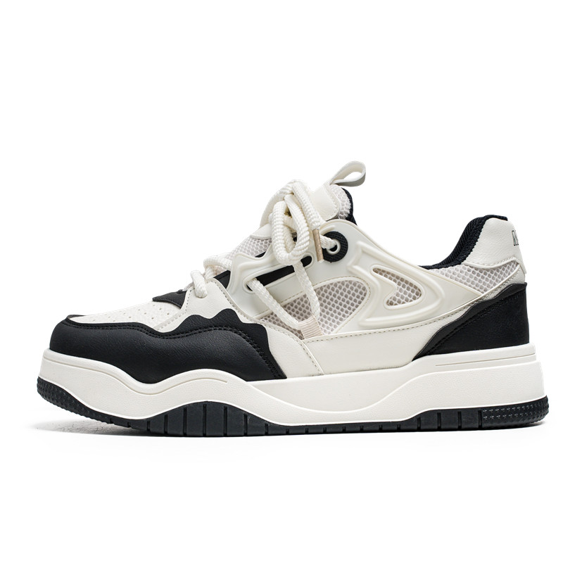 Meiretu Низкие мужские кроссовки для скейтбординга бежево-черного цвета
Meiretu Низкие мужские кроссовки для скейтбординга бежево-черного цвета