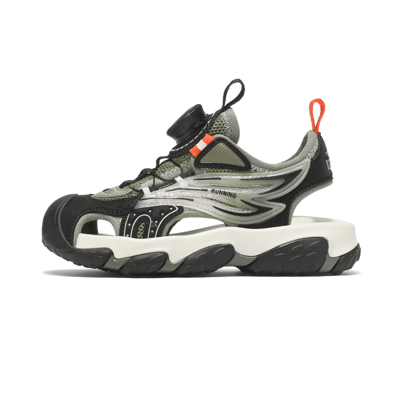 Детские сандалии с низким верхом, нескользящие, износостойкие, дышащие, легкие, амортизирующие LONGDUIZHANG, черный/зеленый 
Детские сандалии с низким верхом, нескользящие, износостойкие, дышащие, легкие, амортизирующие LONGDUIZHANG, черный/зеленый