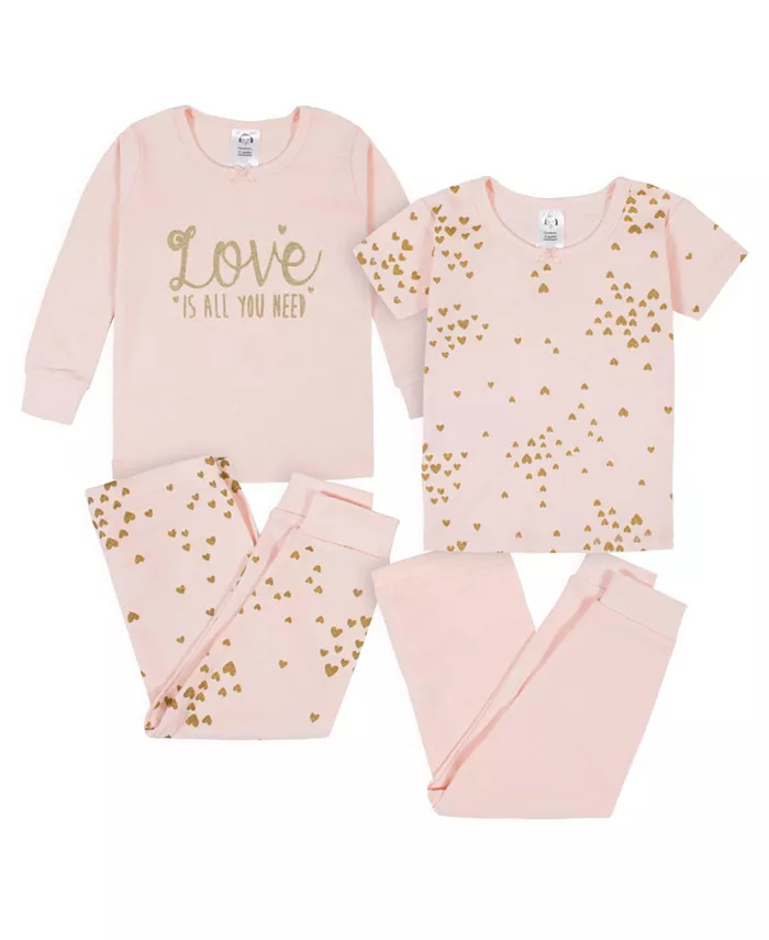 Пижамный комплект из 4 предметов для девочек, облегающий, хлопок, цвет розовый, размер 3T Gerber
Пижамный комплект из 4 предметов для девочек, облегающий, хлопок, цвет розовый, размер 3T Gerber