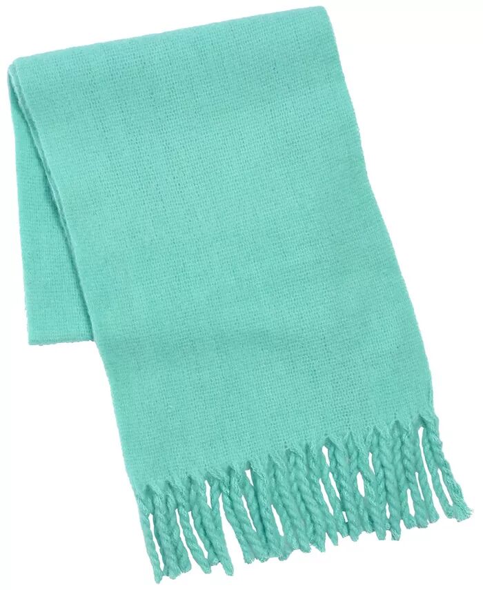 Шарф из плюшевой букле с бахромой Echo 23, зеленый 
Шарф из плюшевой букле с бахромой Echo 23, зеленый