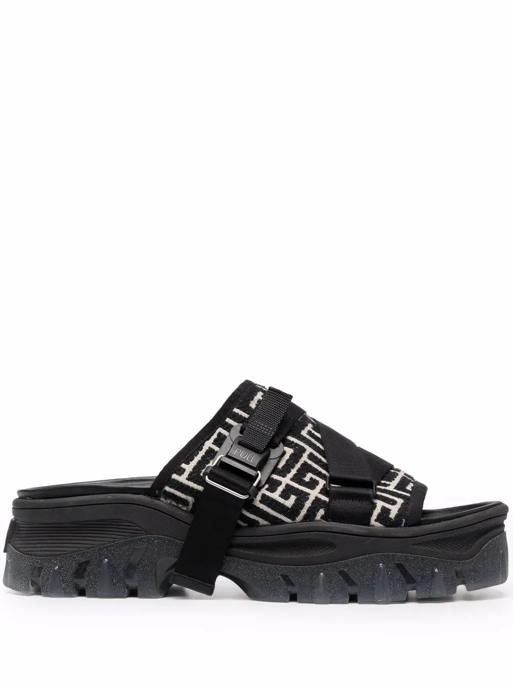 Шлепанцы Ulysse с монограммой BALMAIN, черный
Шлепанцы Ulysse с монограммой BALMAIN, черный