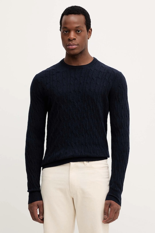 Шерстяной свитер Hackett London, темно-синий
Шерстяной свитер Hackett London, темно-синий