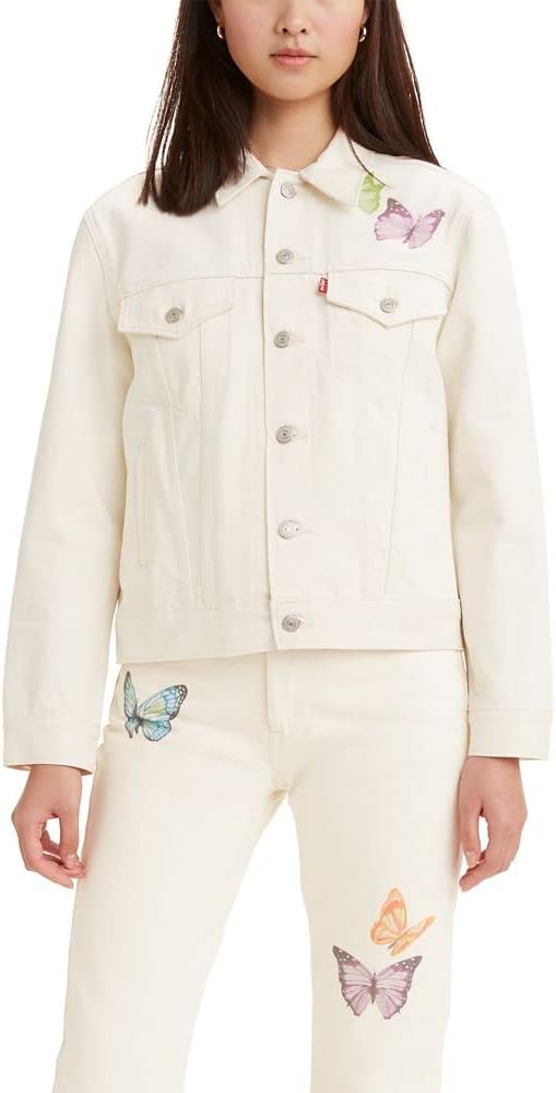 Женская куртка Levi's Ex-Boyfriend Trucker Jacket (также доступна в размере Plus), Light White Pattern
Женская куртка Levi's Ex-Boyfriend Trucker Jacket (также доступна в размере Plus), Light White Pattern