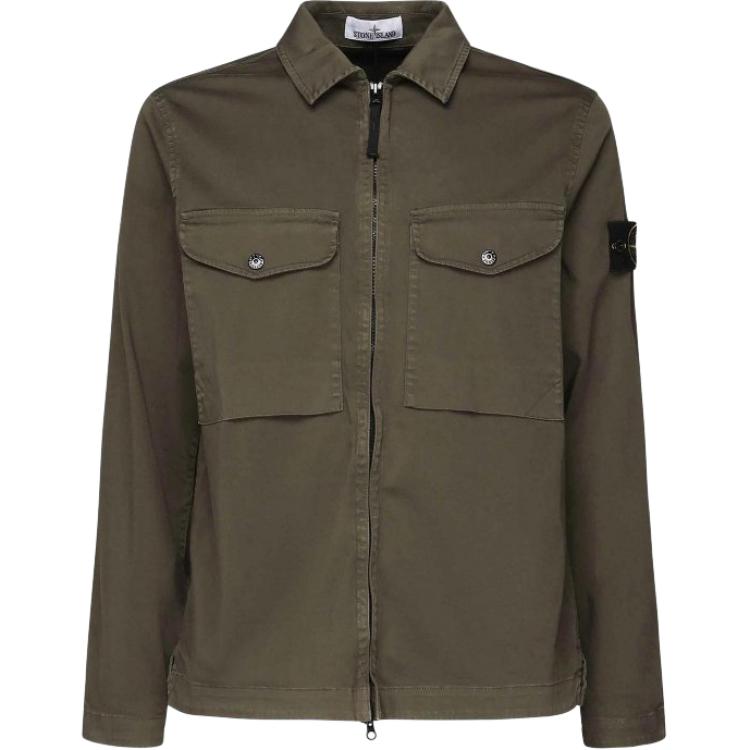 STONE ISLAND Застёгивающаяся на молнию рубашка с компасом, Green
STONE ISLAND Застёгивающаяся на молнию рубашка с компасом, Green