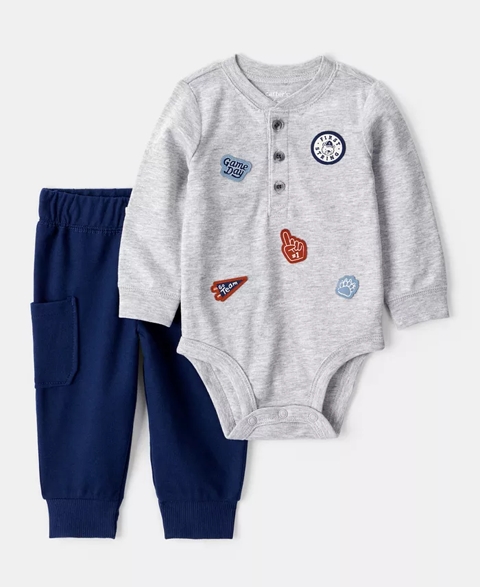 Спортивный комбинезон с длинными рукавами и штаны для мальчиков, комплект из 2 предметов Carter's, серый
Спортивный комбинезон с длинными рукавами и штаны для мальчиков, комплект из 2 предметов Carter's, серый