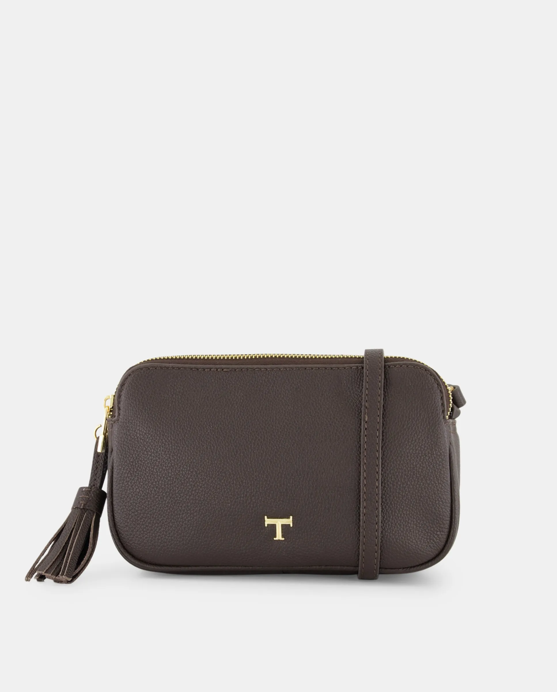 Маленькая кожаная сумка-бандо с двумя карманами Latouche, коричневый
Маленькая кожаная сумка-бандо с двумя карманами Latouche, коричневый