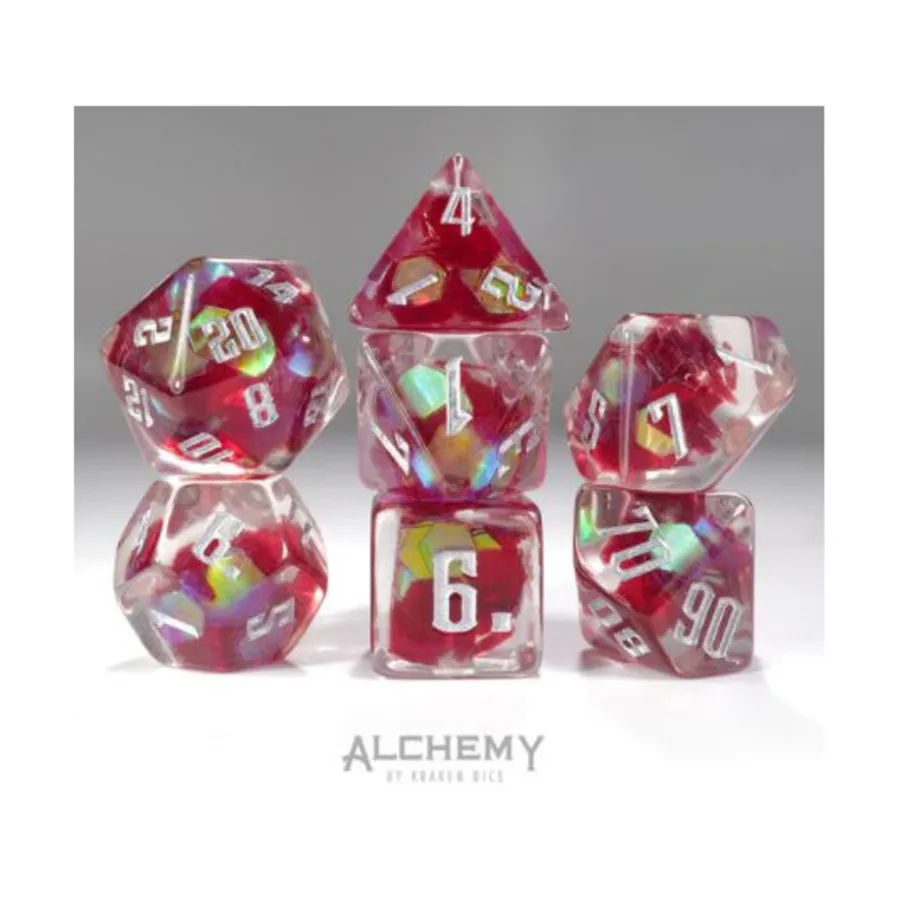 Набор Poly — экзотическая красная галактика с серебром (7), Poly Sets - Alchemy Dice Sets
Набор Poly — экзотическая красная галактика с серебром (7), Poly Sets - Alchemy Dice Sets