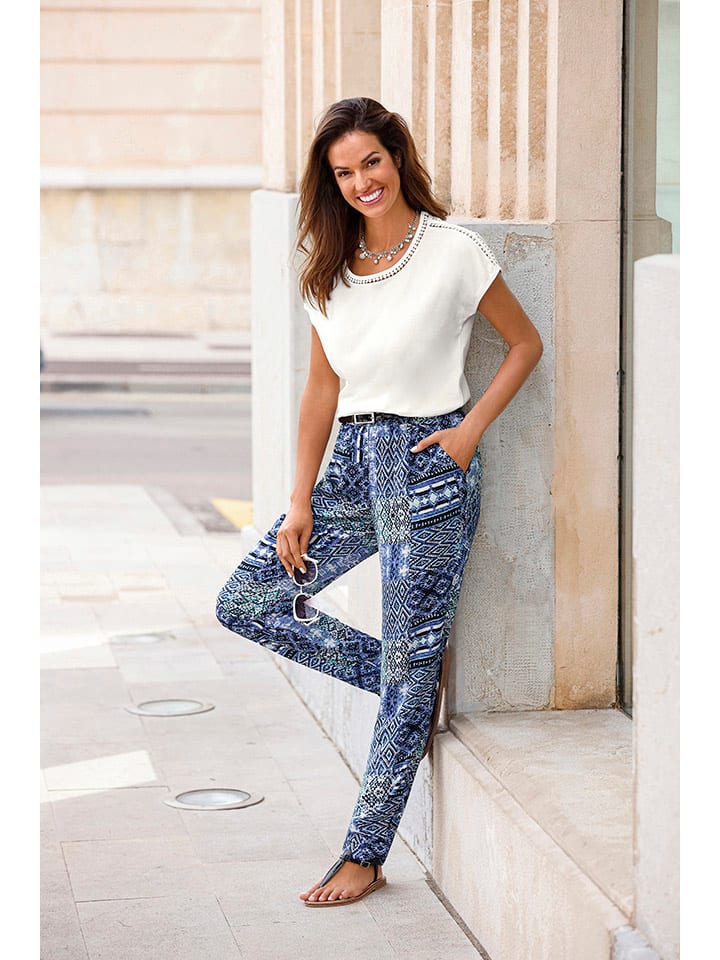 WITT WEIDEN Брюки сине-кремового цвета
WITT WEIDEN Брюки сине-кремового цвета