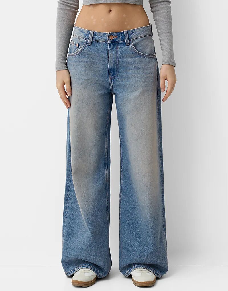 Джинсы Bershka Wide Leg Blue
Джинсы Bershka Wide Leg Blue
