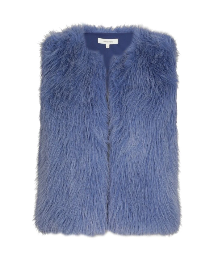 Синий жилет из искусственного меха Marie Mãro, синий
Синий жилет из искусственного меха Marie Mãro, синий
