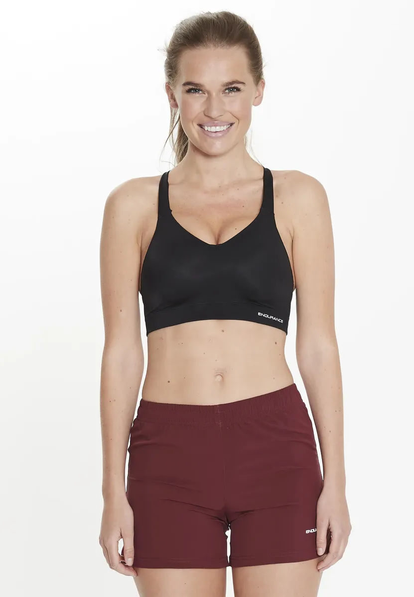 Спортивный бюстгальтер ENDURANCE "Фиби", без косточек, черный
Спортивный бюстгальтер ENDURANCE "Фиби", без косточек, черный