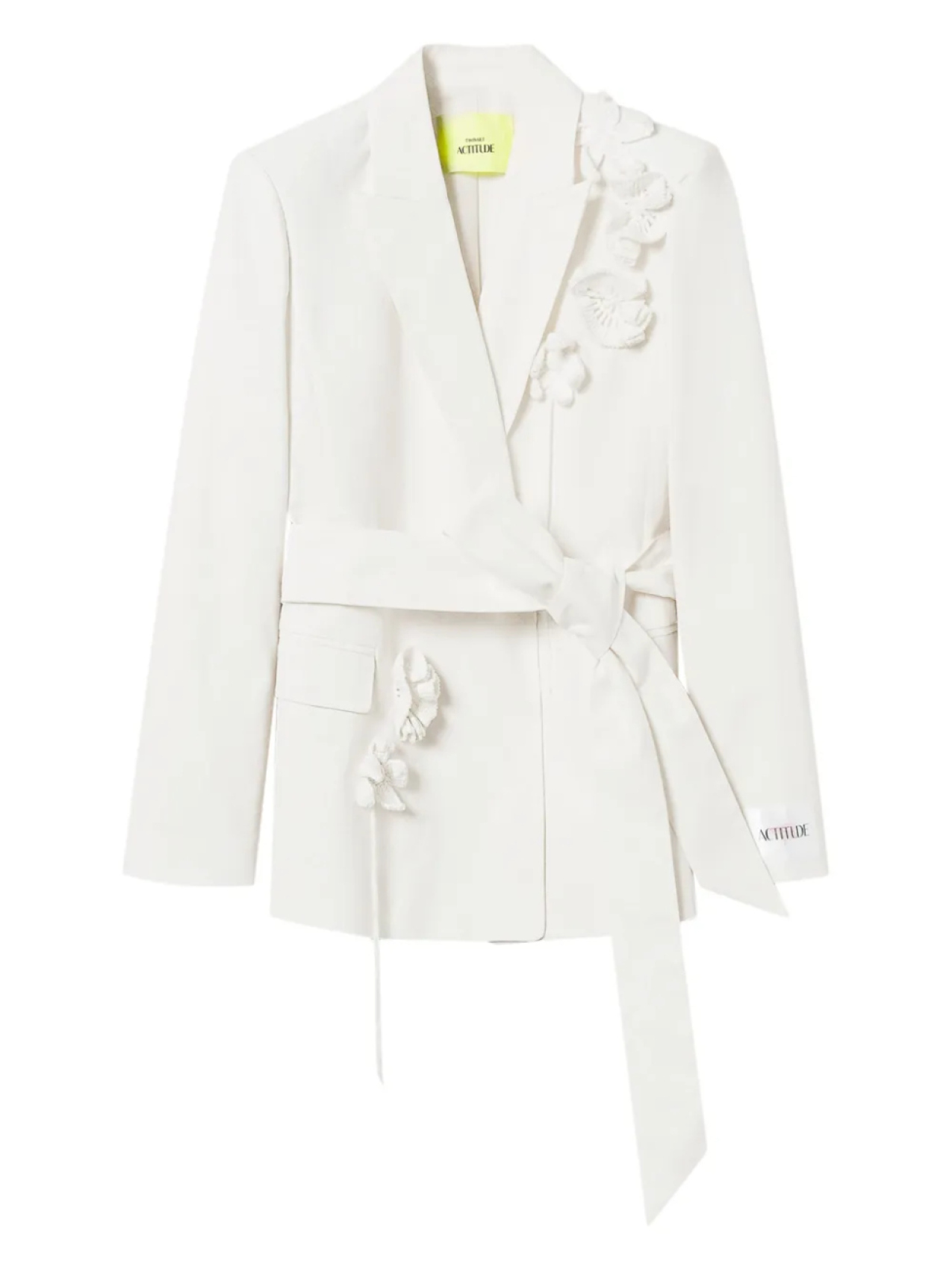 Куртка с цветочной аппликацией TWINSET, белый
Куртка с цветочной аппликацией TWINSET, белый