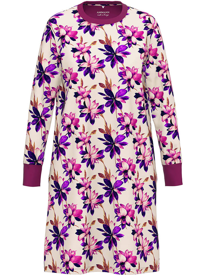 Ammann Ночная рубашка кремово-фиолетового цвета
Ammann Ночная рубашка кремово-фиолетового цвета