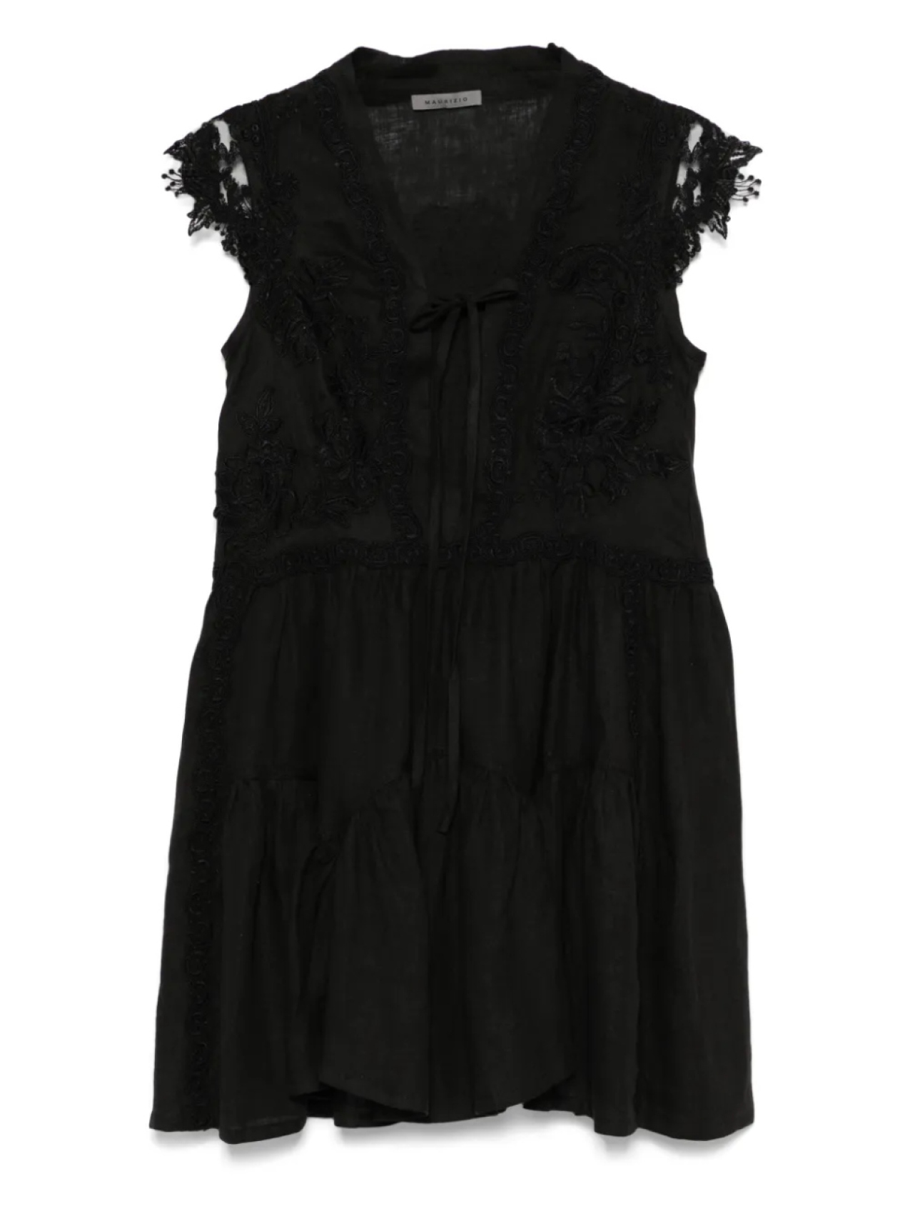 Мини-платье MAURIZIO MYKONOS с кружевными деталями, черный
Мини-платье MAURIZIO MYKONOS с кружевными деталями, черный