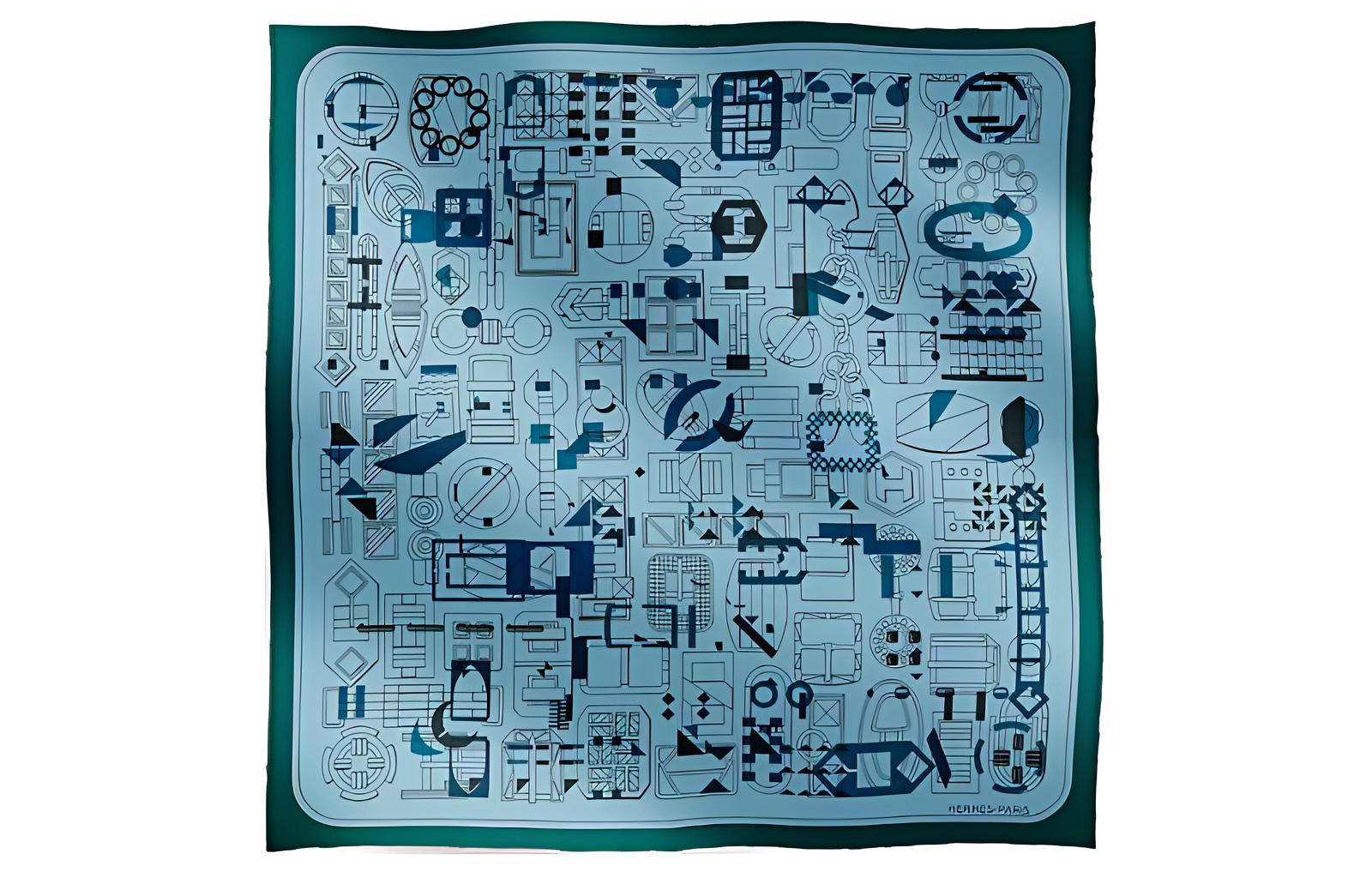 HERMES Шёлковый шарф мужской, Blue
HERMES Шёлковый шарф мужской, Blue