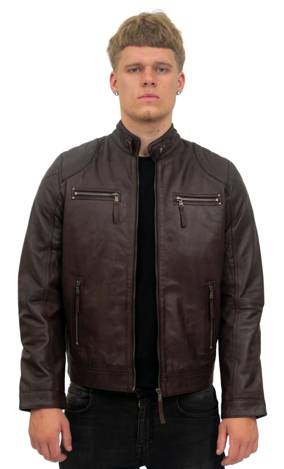 Кожаная байкерская куртка Moto-Тайвань Infinity Leather, коричневый
Кожаная байкерская куртка Moto-Тайвань Infinity Leather, коричневый