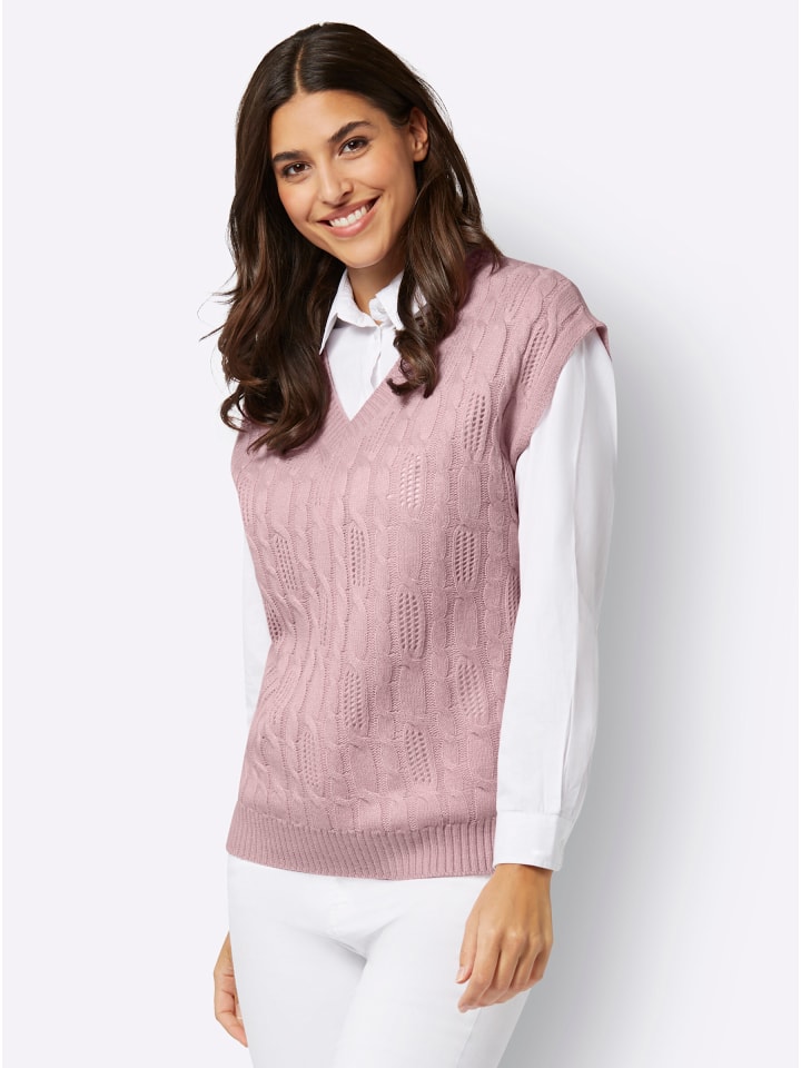 Жилет-свитер Sieh an!, розовый
Жилет-свитер Sieh an!, розовый