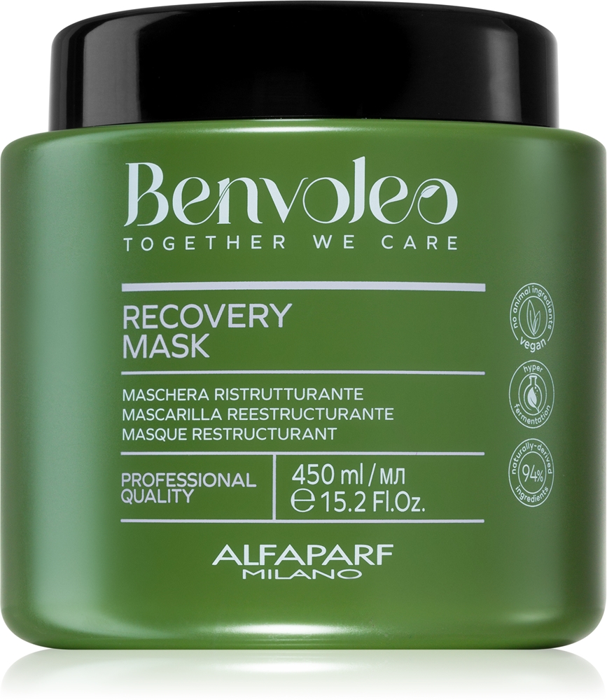 Интенсивная восстанавливающая маска Benvoleo Recovery для поврежденных волос Alfaparf Milano, 450 мл
Интенсивная восстанавливающая маска Benvoleo Recovery для поврежденных волос Alfaparf Milano, 450 мл