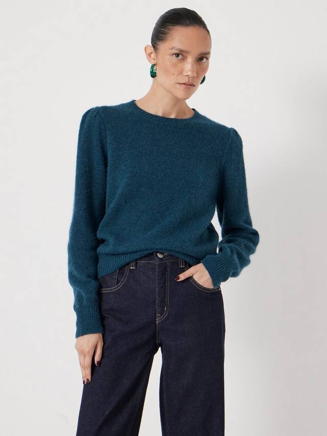 Джемпер из шерстяной смеси с присборенными плечами HUSH, Teal Blue
Джемпер из шерстяной смеси с присборенными плечами HUSH, Teal Blue