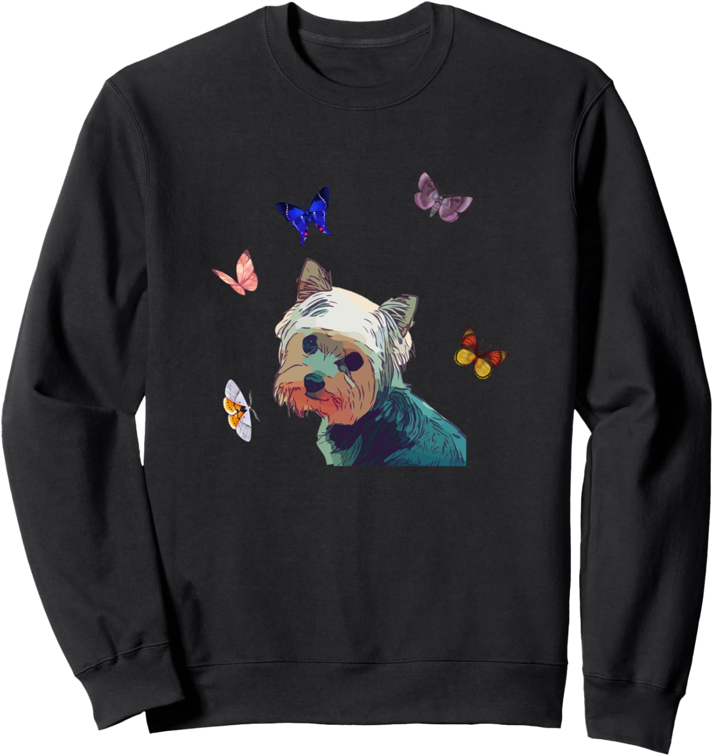 Толстовка с изображением бабочки и йоркширского терьера Yorkshire Terrier Design By Holy Spirit Taffy, черный
Толстовка с изображением бабочки и йоркширского терьера Yorkshire Terrier Design By Holy Spirit Taffy, черный