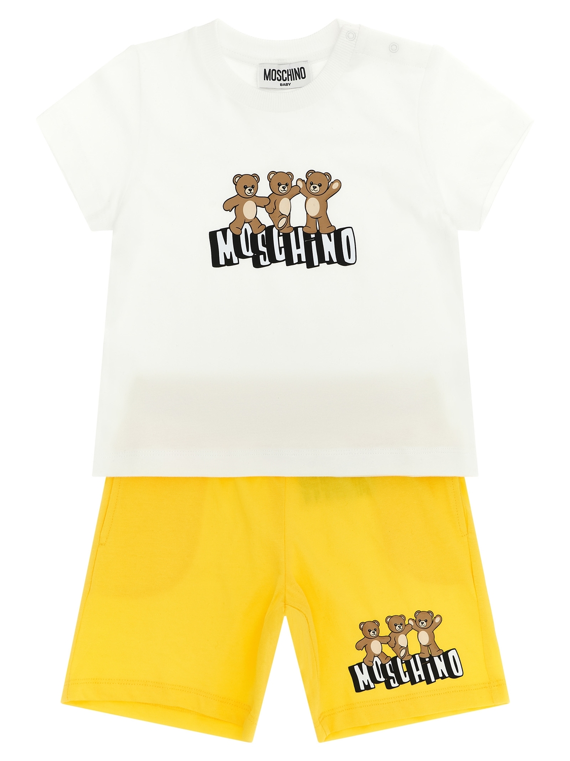 Футболка «Moschino Teddy Bear» + бермуды MOSCHINO BABY, желтый
Футболка «Moschino Teddy Bear» + бермуды MOSCHINO BABY, желтый