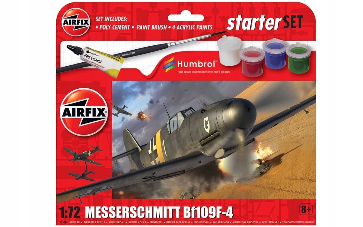 Messerschmitt Bf-109 F-4 — подарочный набор Airfix 55014 
Messerschmitt Bf-109 F-4 — подарочный набор Airfix 55014