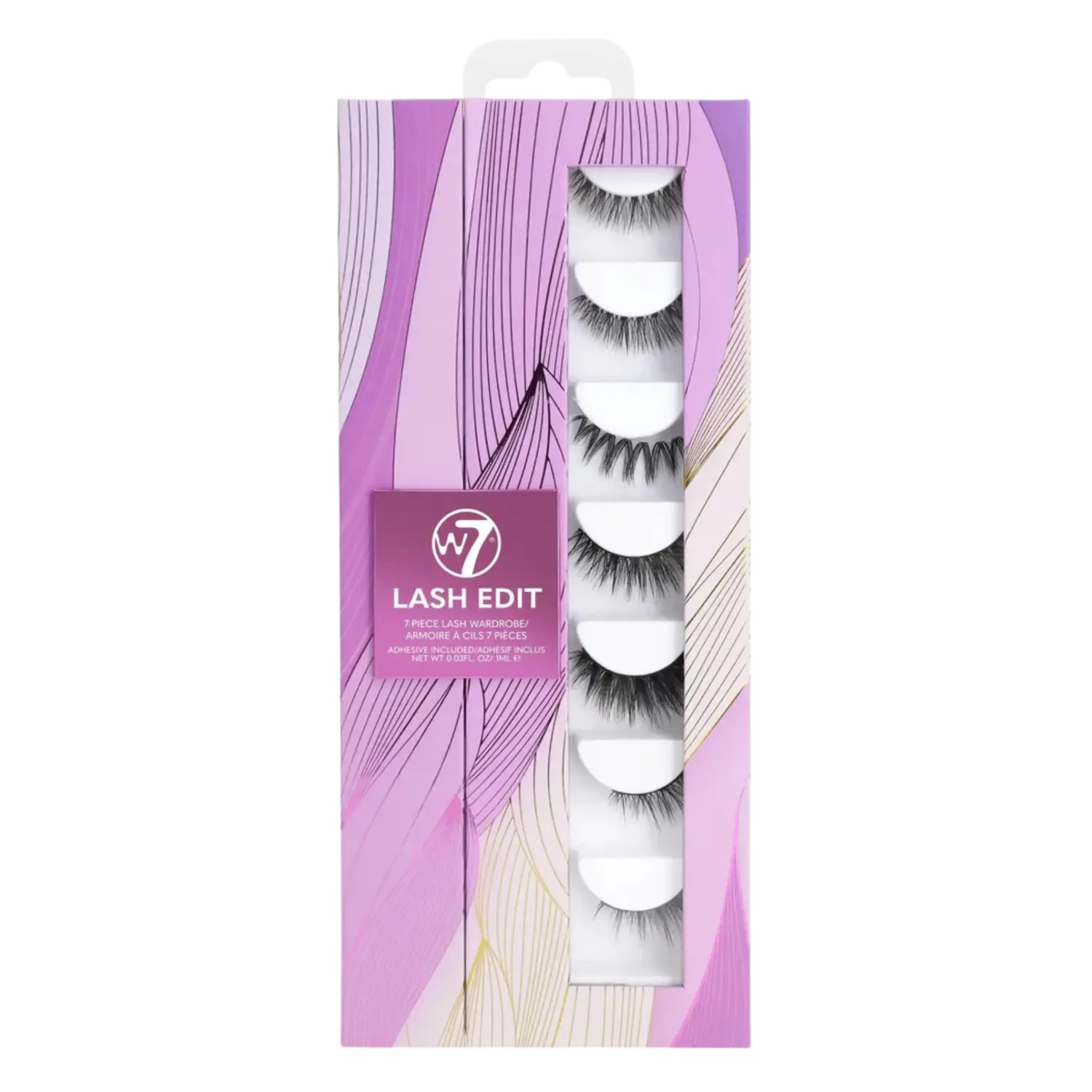 Набор: накладные ресницы W7 Lash Edit, 7 пар/1 упаковка
Набор: накладные ресницы W7 Lash Edit, 7 пар/1 упаковка