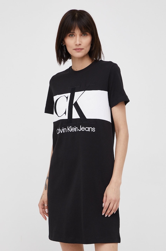Хлопковое платье Calvin Klein Jeans, черный
Хлопковое платье Calvin Klein Jeans, черный