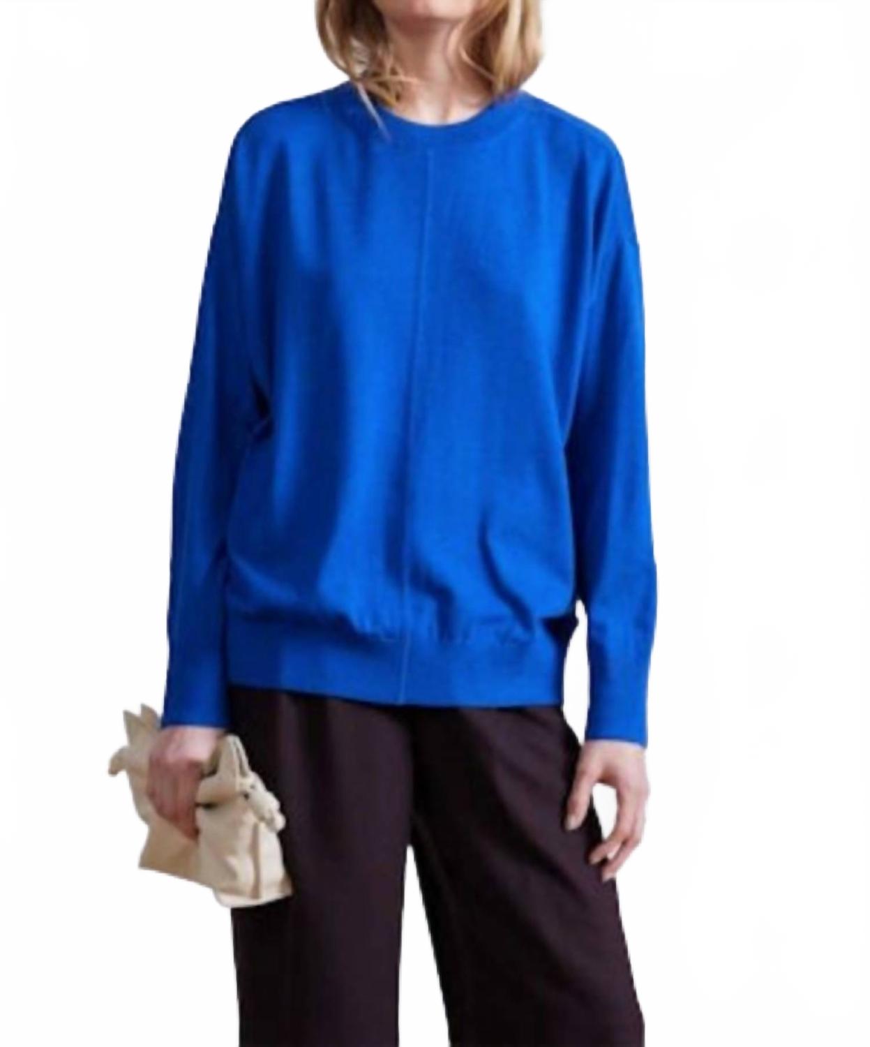 Женский свитер из супертонкой мериносовой шерсти в кобальтово-синем цвете APIECE APART
Женский свитер из супертонкой мериносовой шерсти в кобальтово-синем цвете APIECE APART