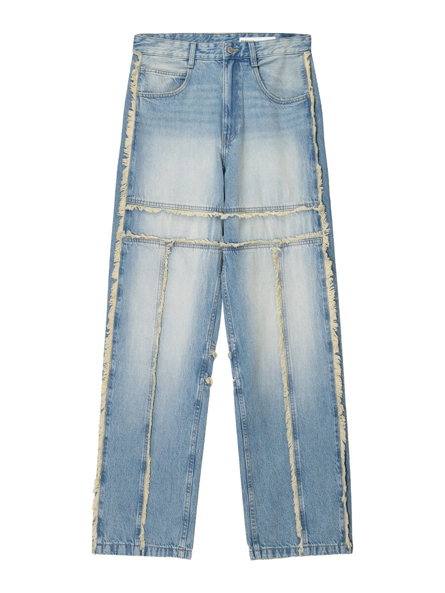 Мешковатые джинсы Bershka, синий деним
Мешковатые джинсы Bershka, синий деним