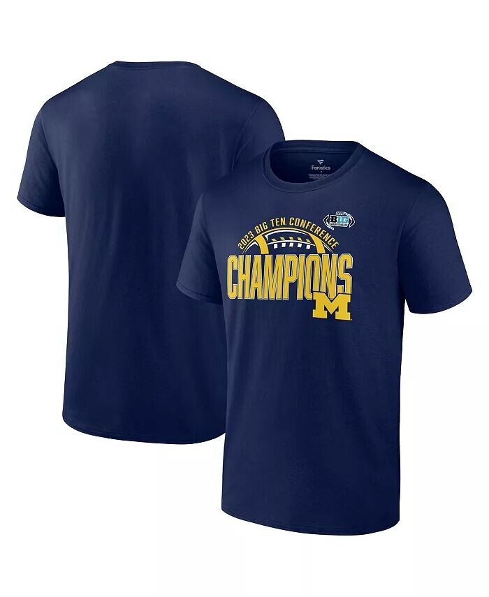 Мужская темно-синяя футболка Michigan Wolverines 2023 Big Ten Football Conference Champions Fanatics, синий
Мужская темно-синяя футболка Michigan Wolverines 2023 Big Ten Football Conference Champions Fanatics, синий