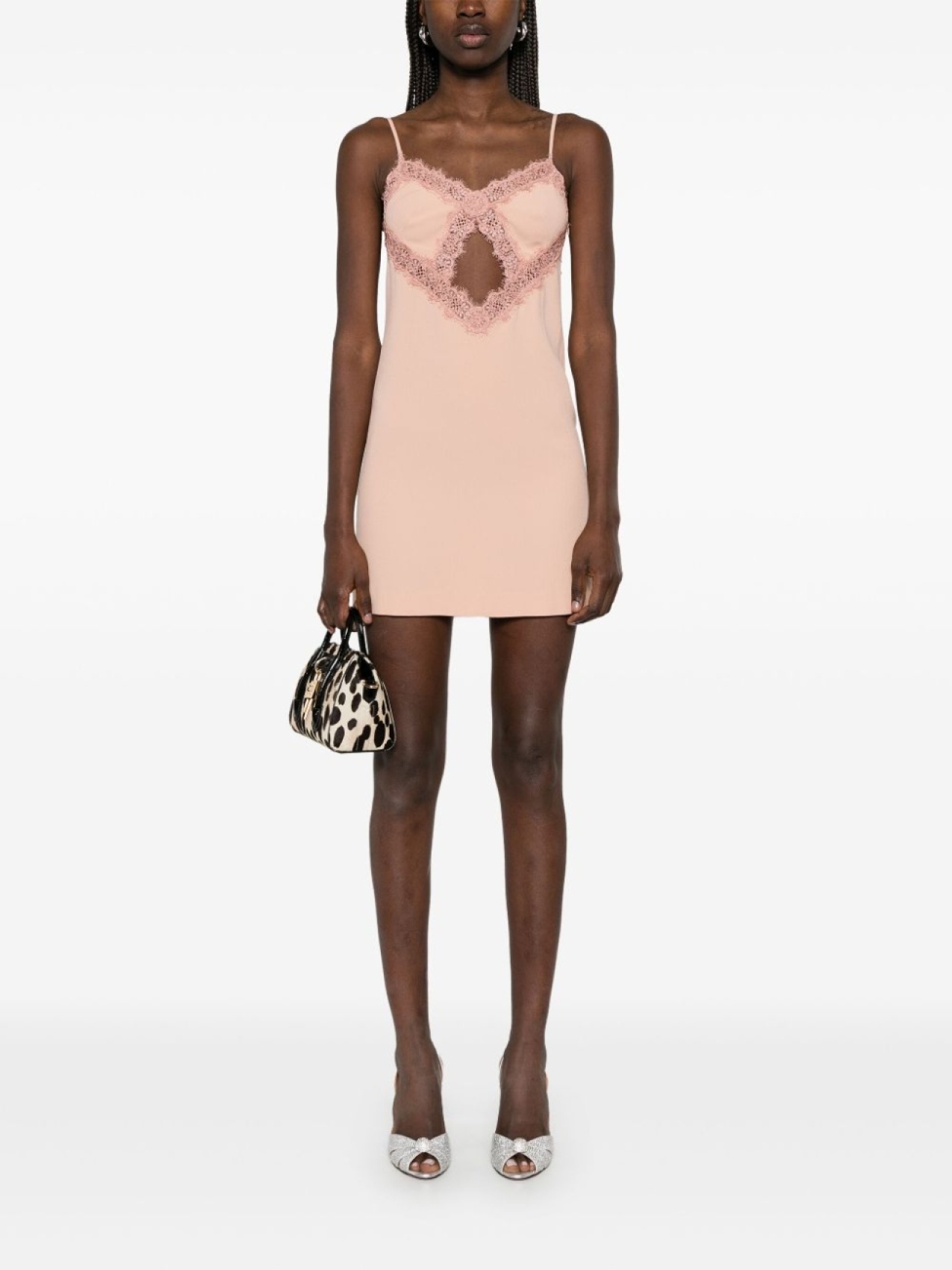 Blumarine платье мини с кружевом, розовый
Blumarine платье мини с кружевом, розовый