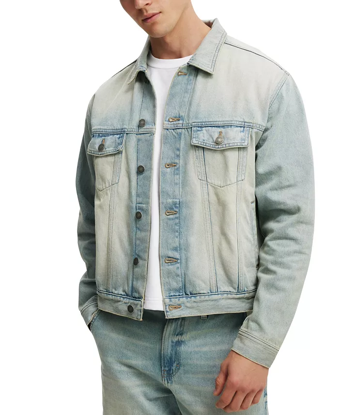 Мужская оверсайз кроп-куртка в стиле Trucker Cotton On, синий
Мужская оверсайз кроп-куртка в стиле Trucker Cotton On, синий